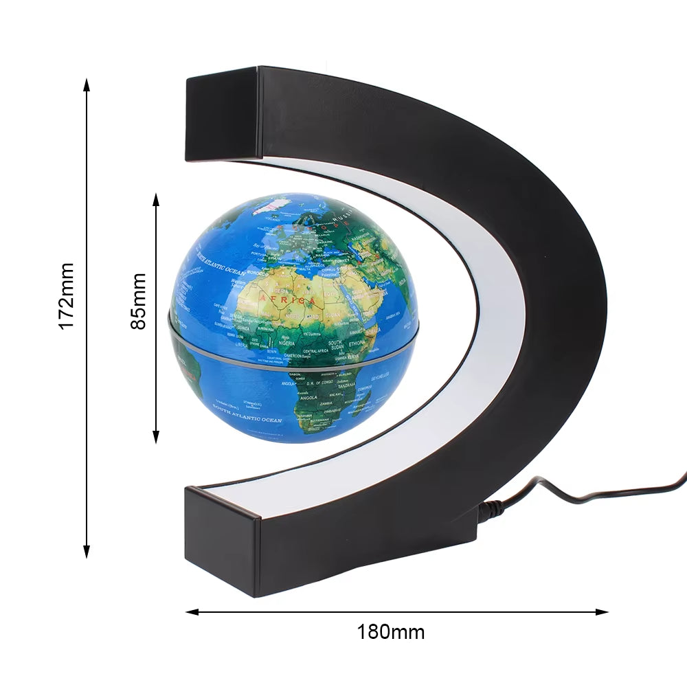 Magnetic Levitation Globe Lamp - Floating LED World Map